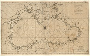 Nieuwe wassende, gradige pas-kaart van de geheele Swarte Zee strekkende van Asaff tot Constantinopolen met aanwysing van meest alle de Havens rivieren en de foortressen ofte sterktens, die aan de Zee kust gevonden werden nyt de Naukuerigste onder vinding t da Claes De Vries